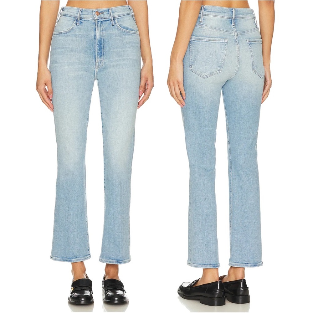 MOTHER hustler ankle crop jeans in California cruiser